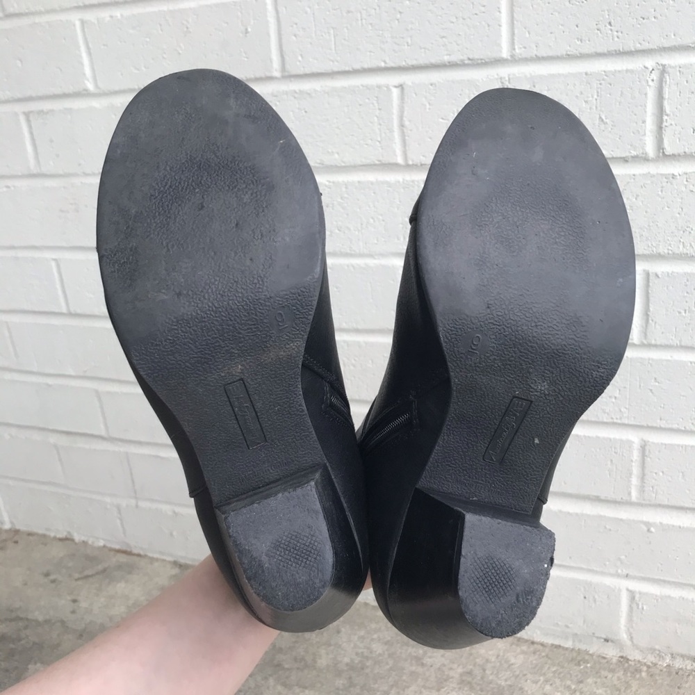American Eagle Black Heeled Strap Ankle Boots - Picture 8 of 8